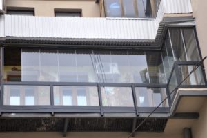 Противопожарный витраж для балкона / серия FRM7368